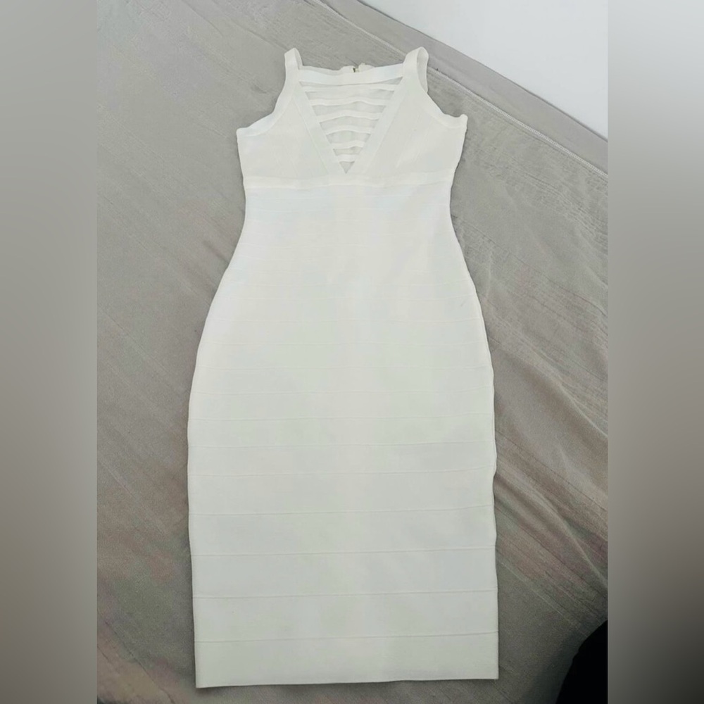 SOLD Beautiful White Bandage Dress by Marciano